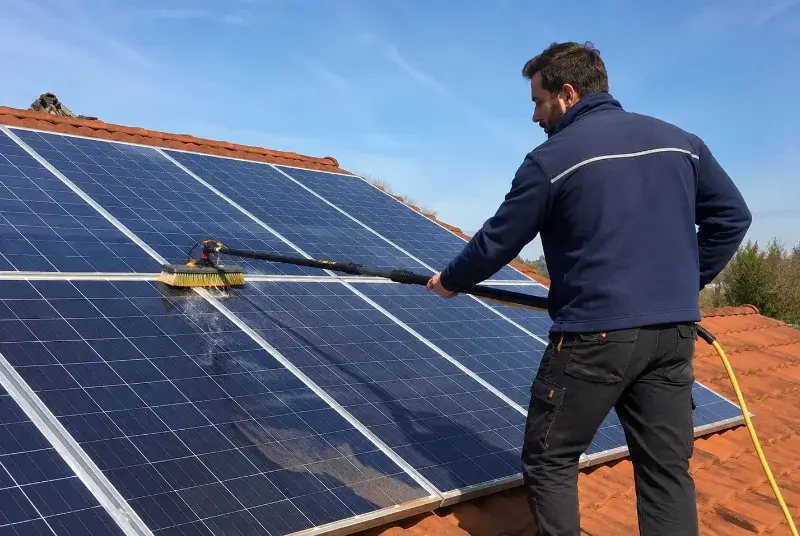 Nettoyage et entretien de panneaux solaires à la Digne-d'Aval