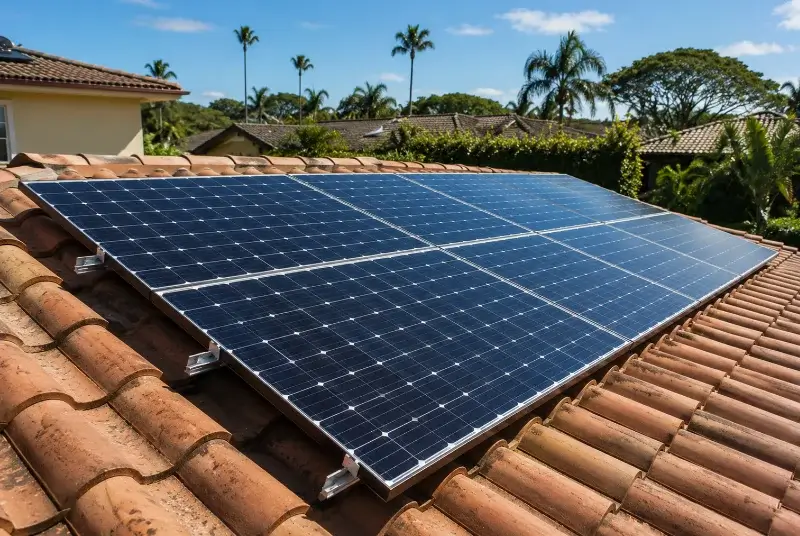Installation de panneaux solaires à la Digne-d'Aval